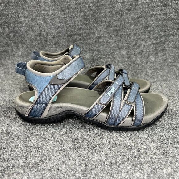 Teva Tirra Hiking Sandals Women's Size 7 Blue Grey Athletic Outdoor Water Shoes - Picture 1 of 11